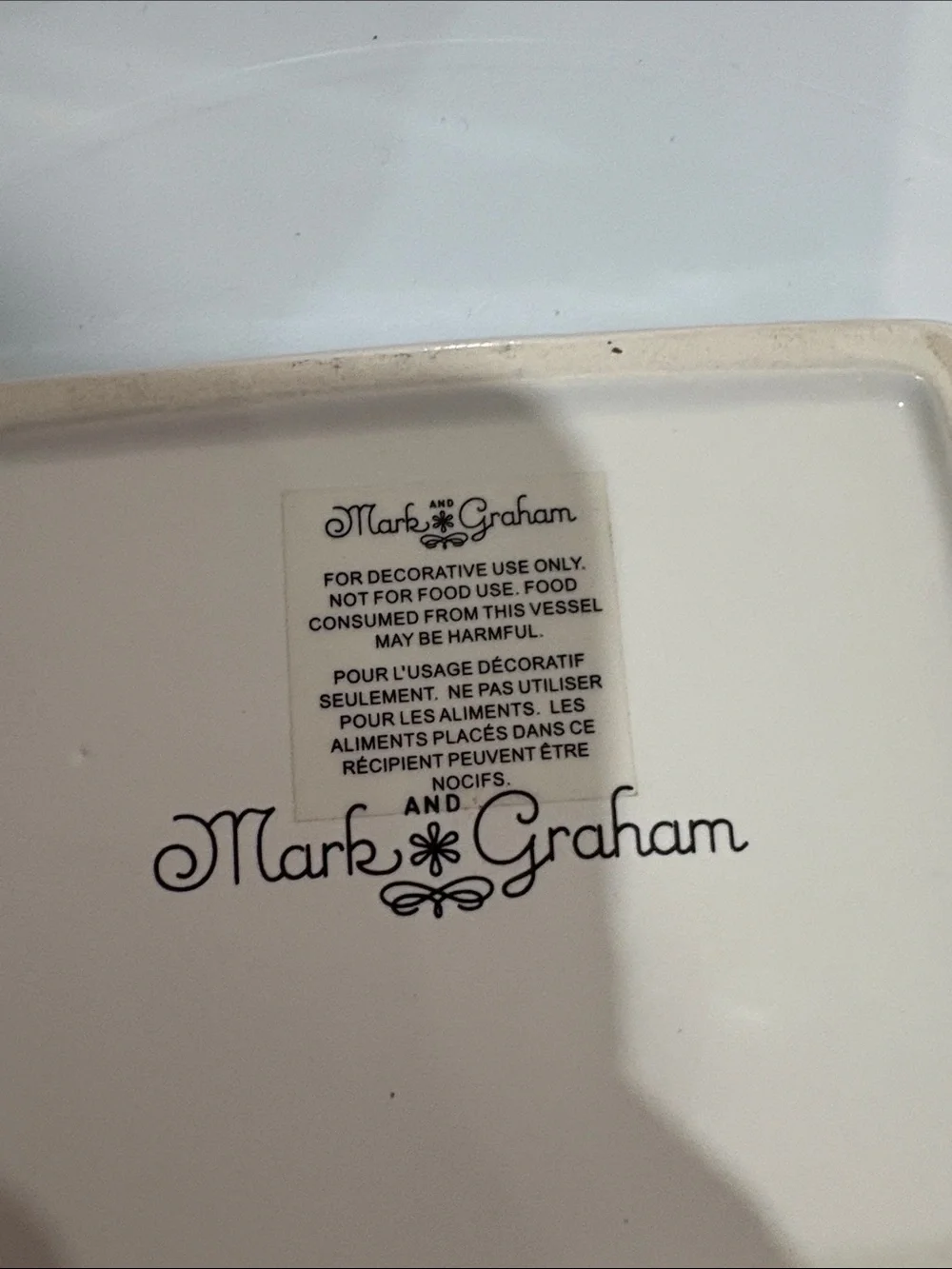 Mark & Graham Cream and Gold 'Jewels' Trinket Dish